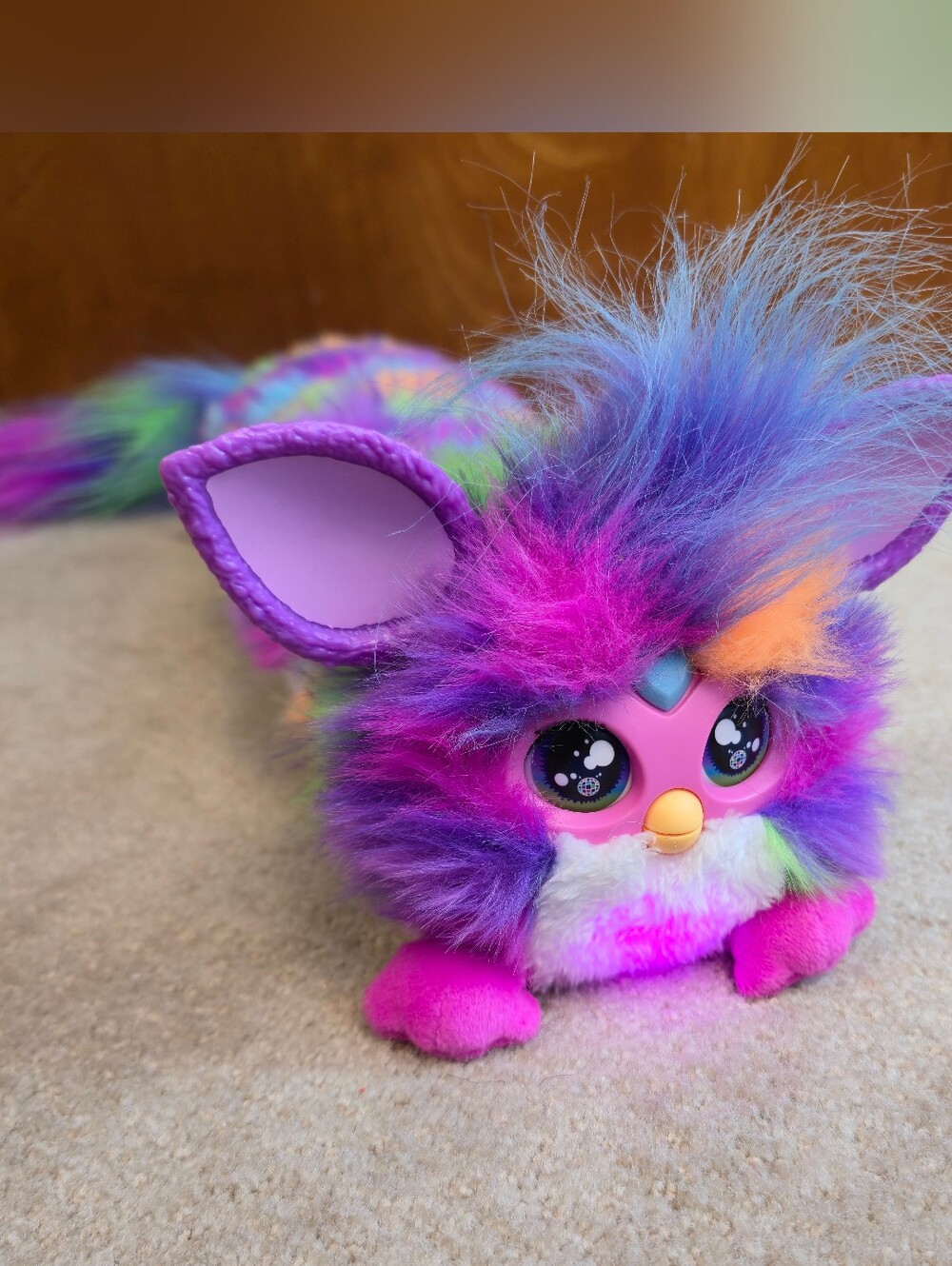 FURBY DJ Interactive Plush Toy Rainbow Electronic Stuffed Animal - New